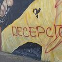 El mural vandalizado había sido pintado en homenaje a Egan Bernal luego de ganar el Tour de Francia. Foto: Twitter Daniel Nocua.