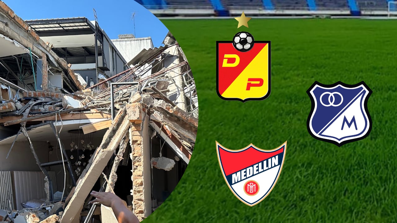 Pereira, Millonarios y Medellín fueron de los primeros equipos en pronunciarse tras el terremoto en Colombia.