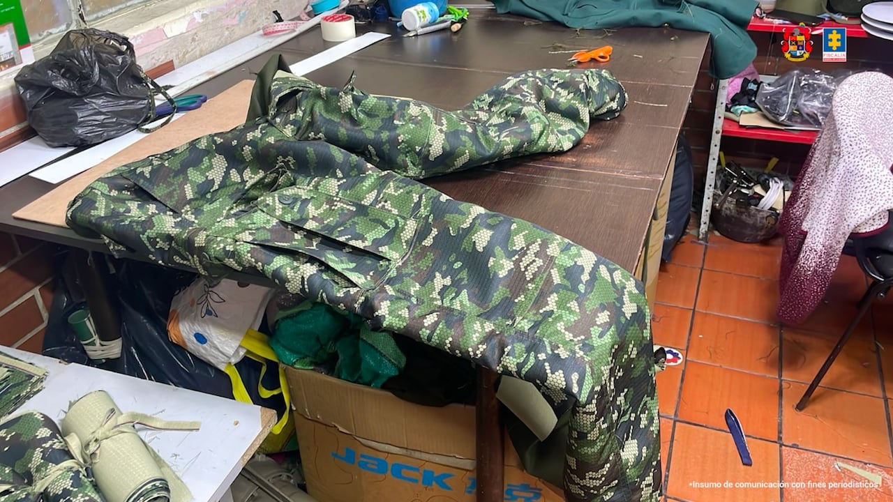Las fábricas de confecciones para las Disidencias de las Farc, estaba en Bogotá y la Fiscalía la encontró