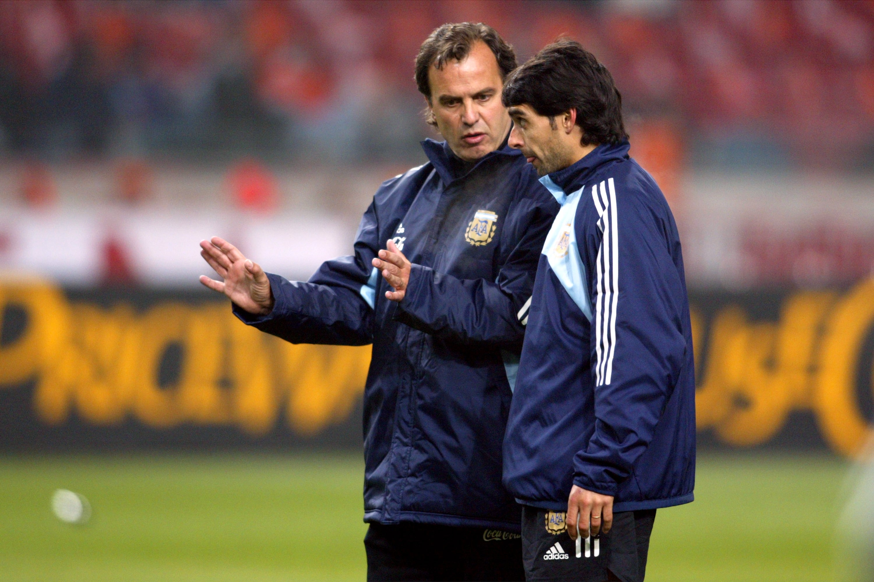 Marcelo Bielsa enfrentó a Colombia con Argentina.