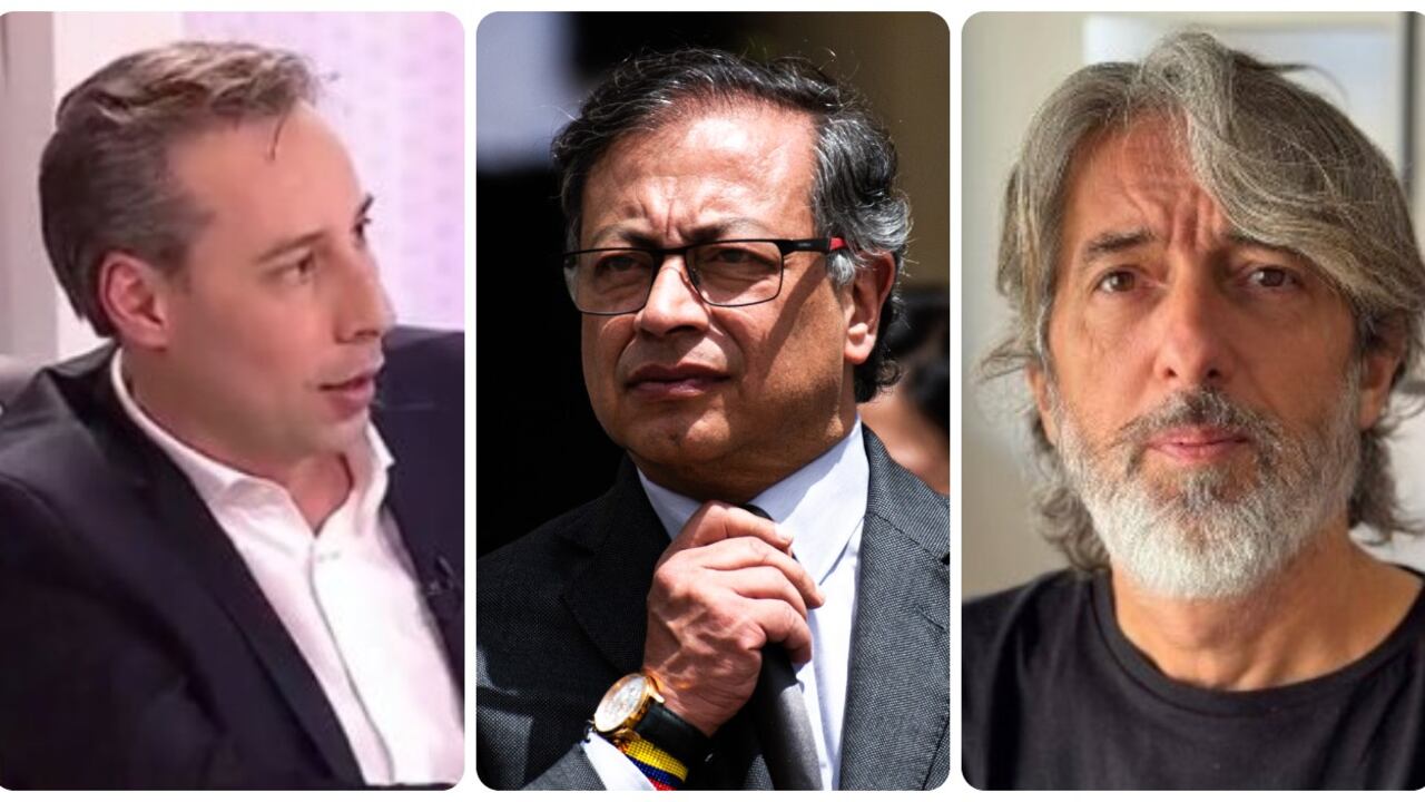 Roberto Deniz, Gustavo Petro y Alfredo Serrano.