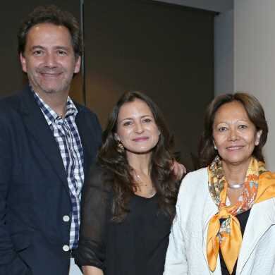 Camilo Granada, Sylvie Duchamp y Pilar Calderón.