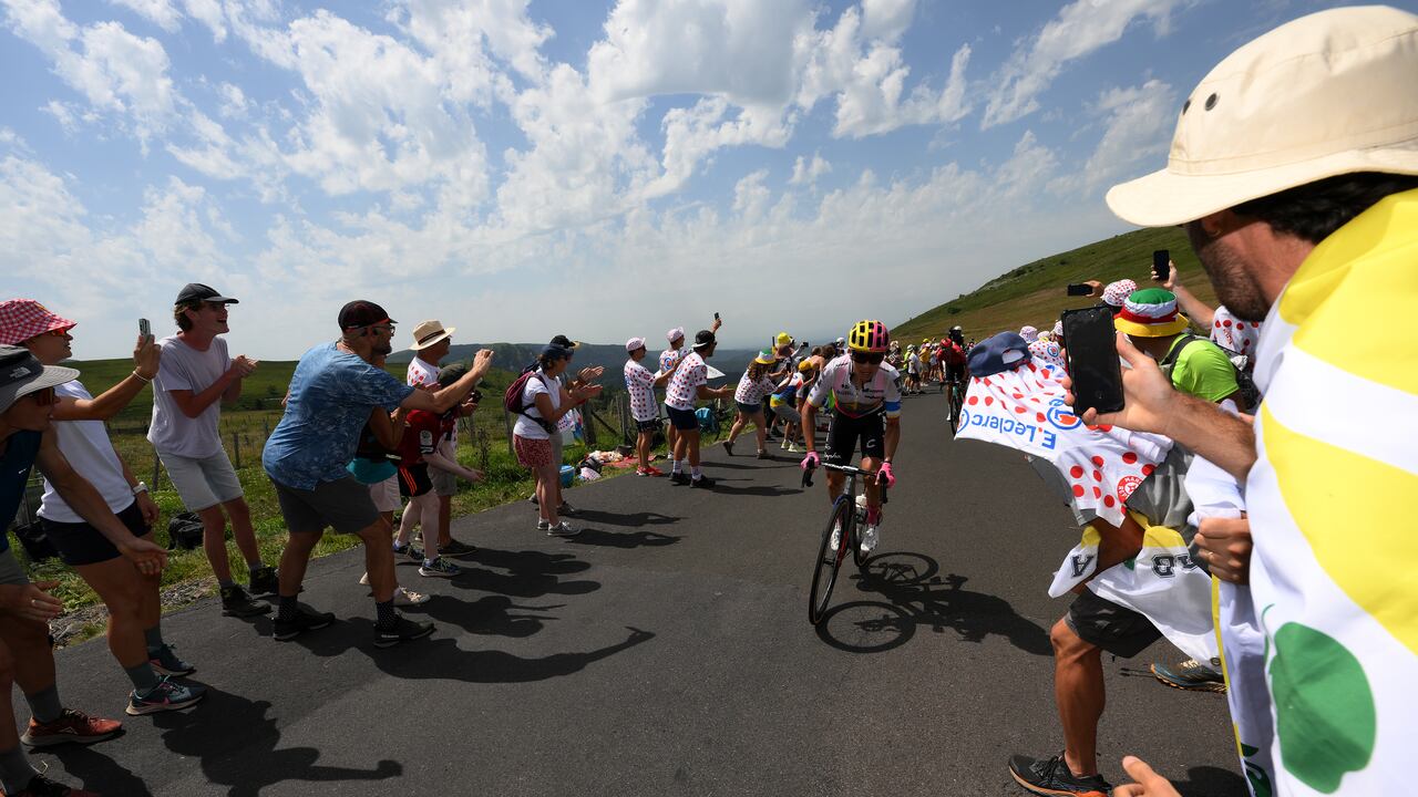Esteban Chaves en la etapa 10 del Tour de Francia.