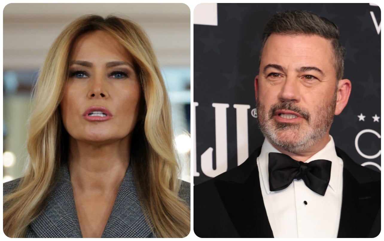 Melania Trump y Jimmy Kimmel