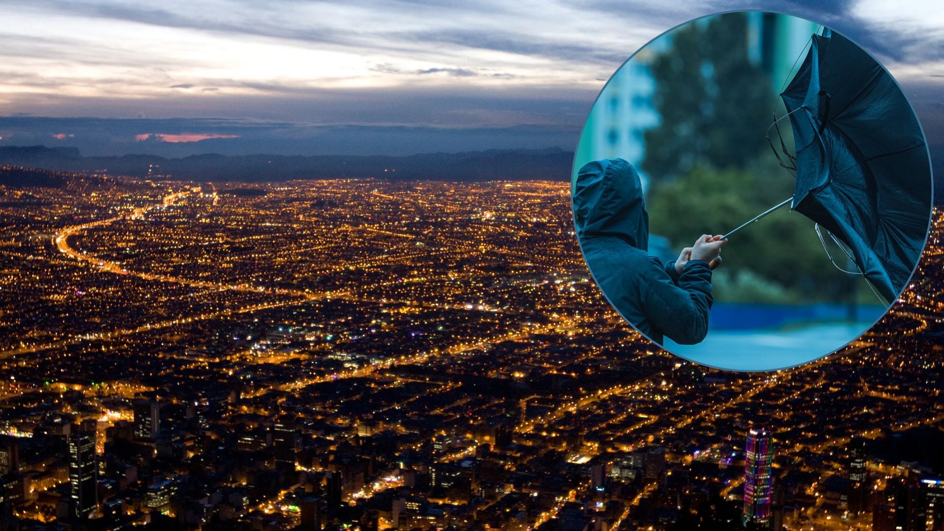 Cielo nublado sobre Bogotá este 19 de febrero, con probabilidad de lluvias ligeras en varias localidades de la ciudad.