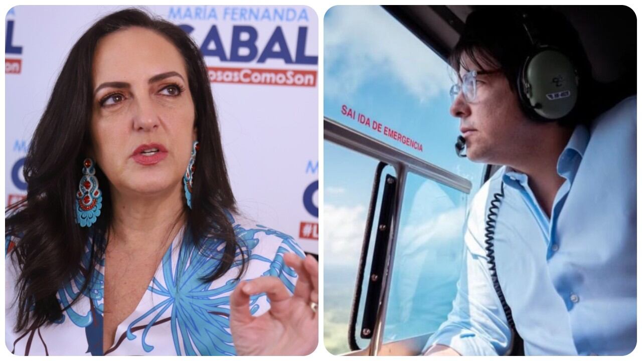 María Fernanda Cabal y Miguel Uribe.