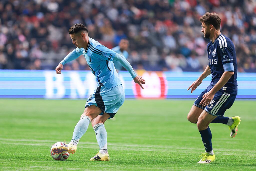 Minnesota sufrió una goleada ante Vancouver en el encuentro que marcó el regreso a la competencia de James Rodríguez.