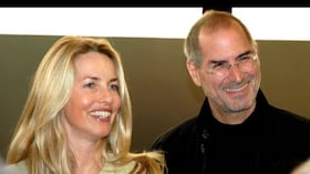 Laurena Powell y Steve Jobs