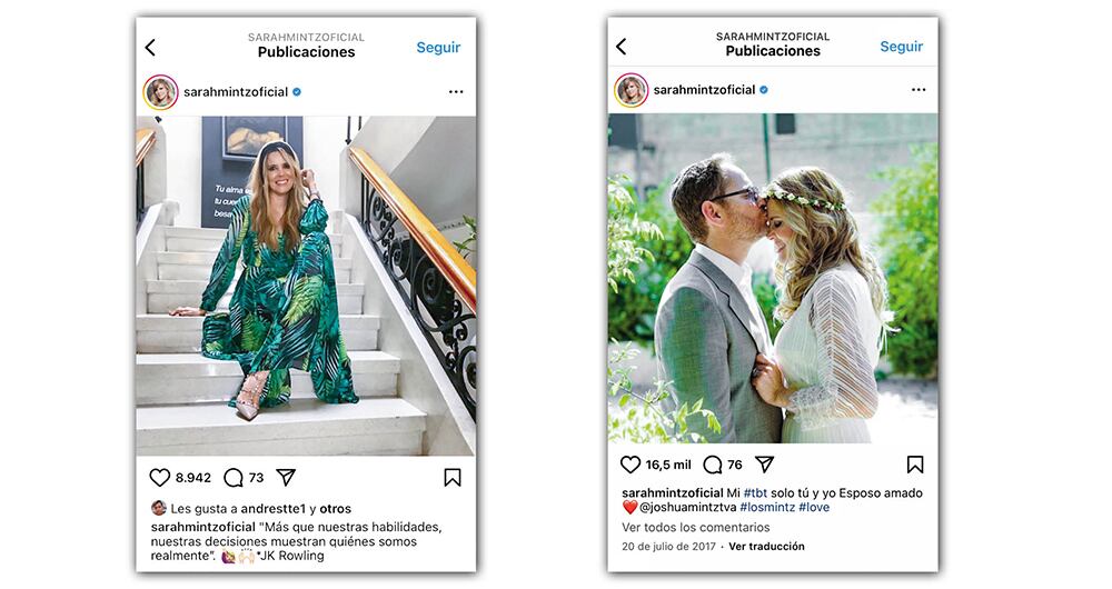 Su esposo es el mexicano Joshua David Mintz, un reconocido productor de televisión.