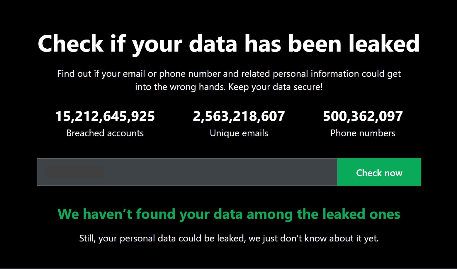 Cybernews ofrece un servicio para verificar si un número ha sido filtrado