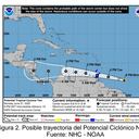 Esta es la trayectoria de la onda tropical que llega a Colombia.