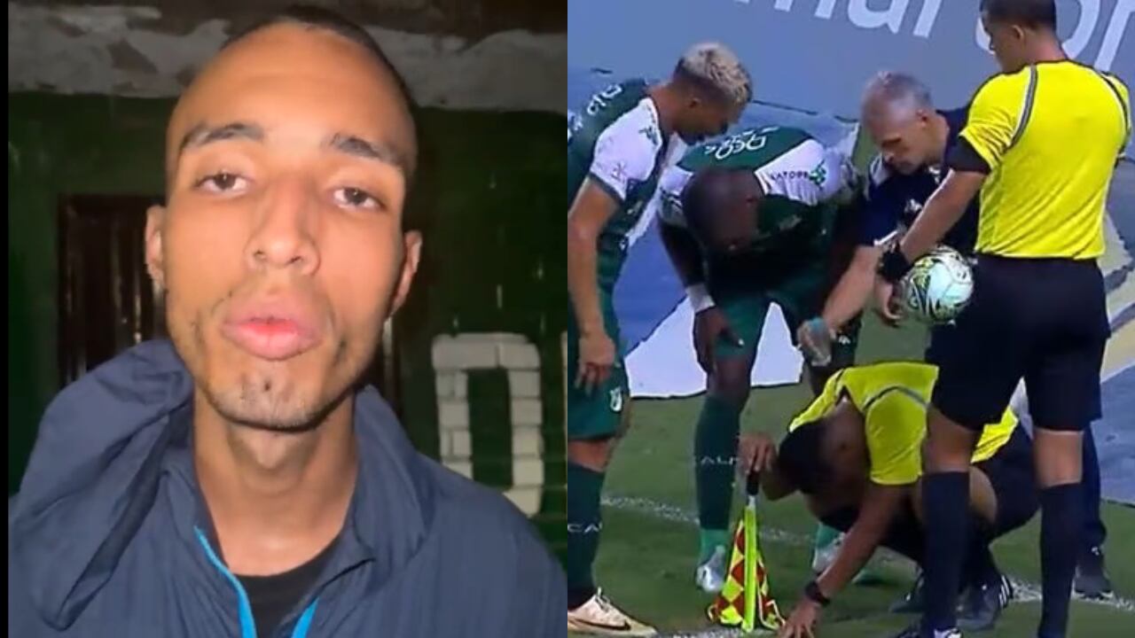 Este sería el hincha que habría agredido con una lata al juez de línea en el partido entre Cali y Nacional.