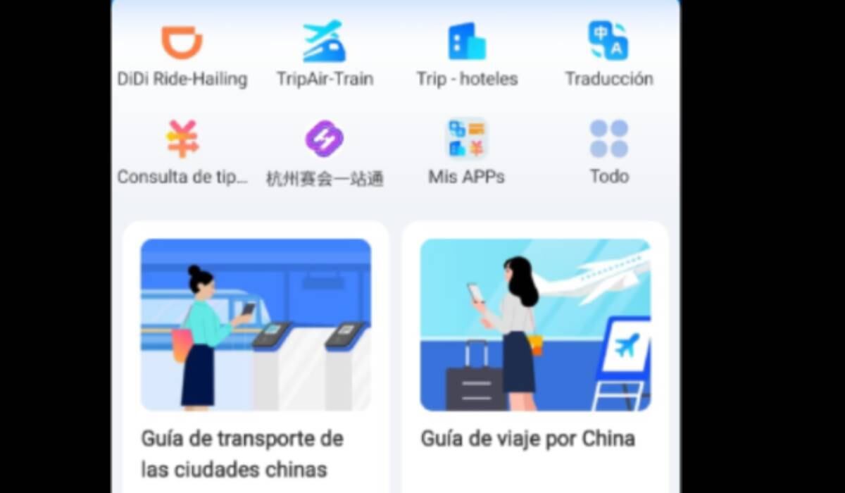 AliPay también cuenta con traductor, convertidor de moneda y guía de viaje,