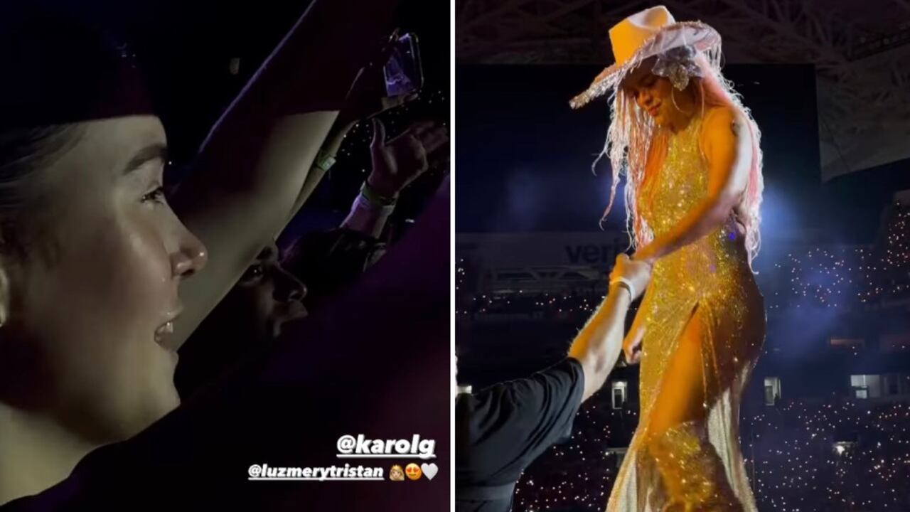 Momento especial entre Karol g y Valeria Tristán, recordando a Luz Mery Tristán.