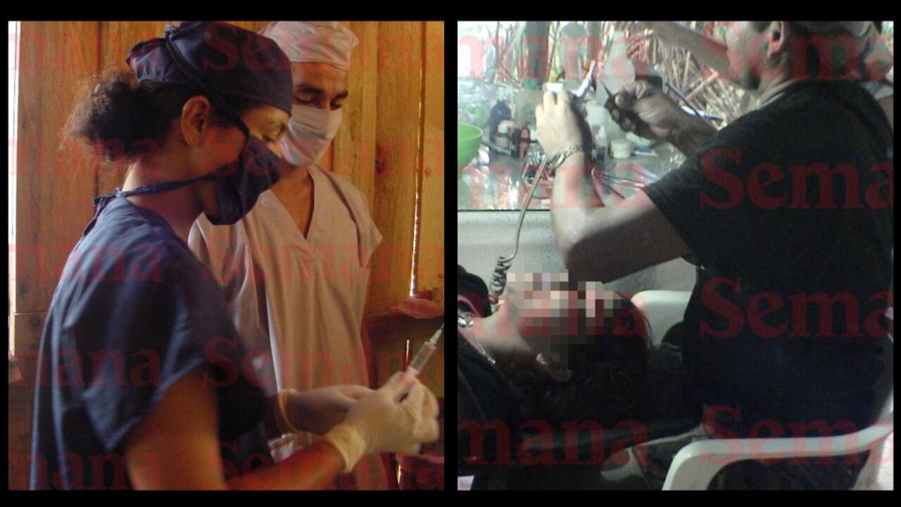 Imágenes de las disidencias de las Farc entrenando mujeres en primeros auxilios básicos en medio de la selva.