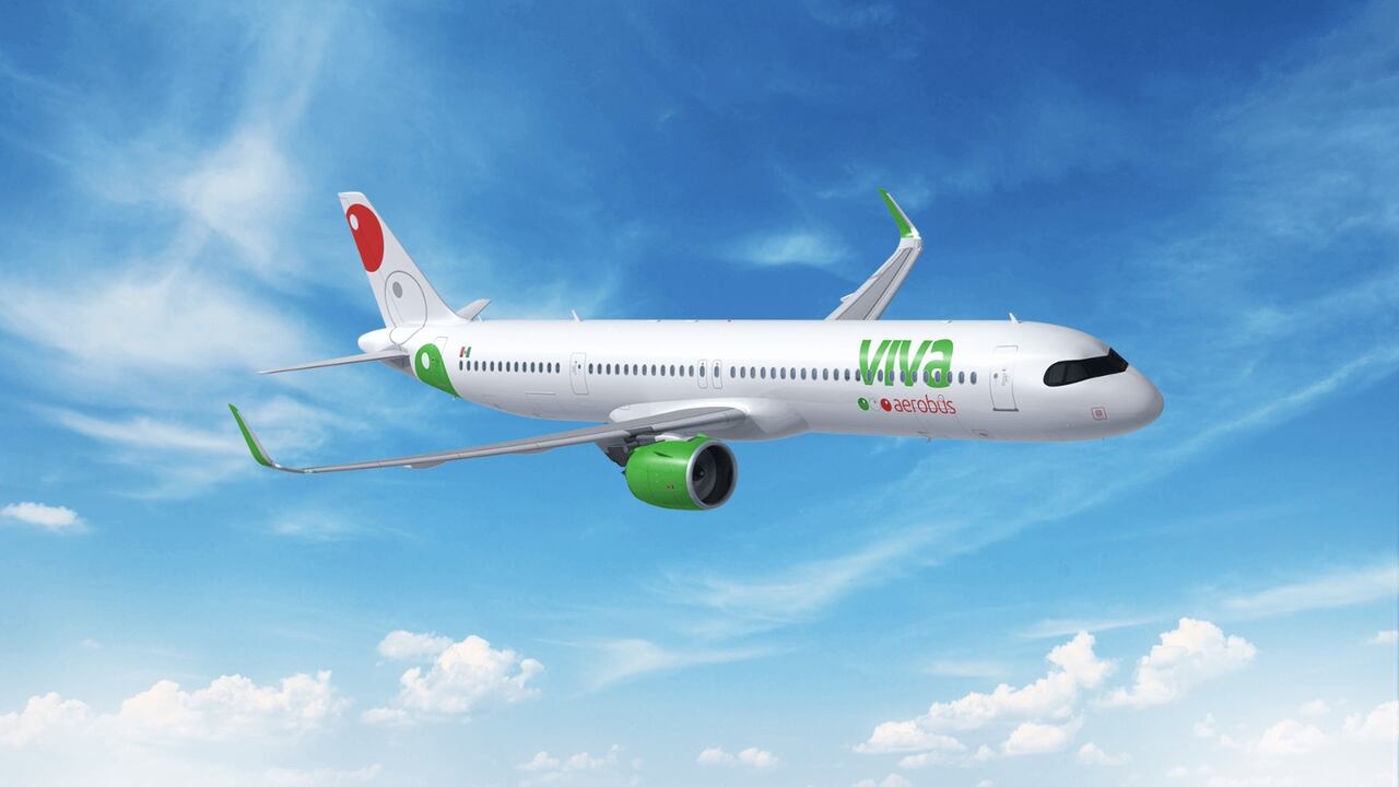 Una de las aeronaves de Viva Aerobus