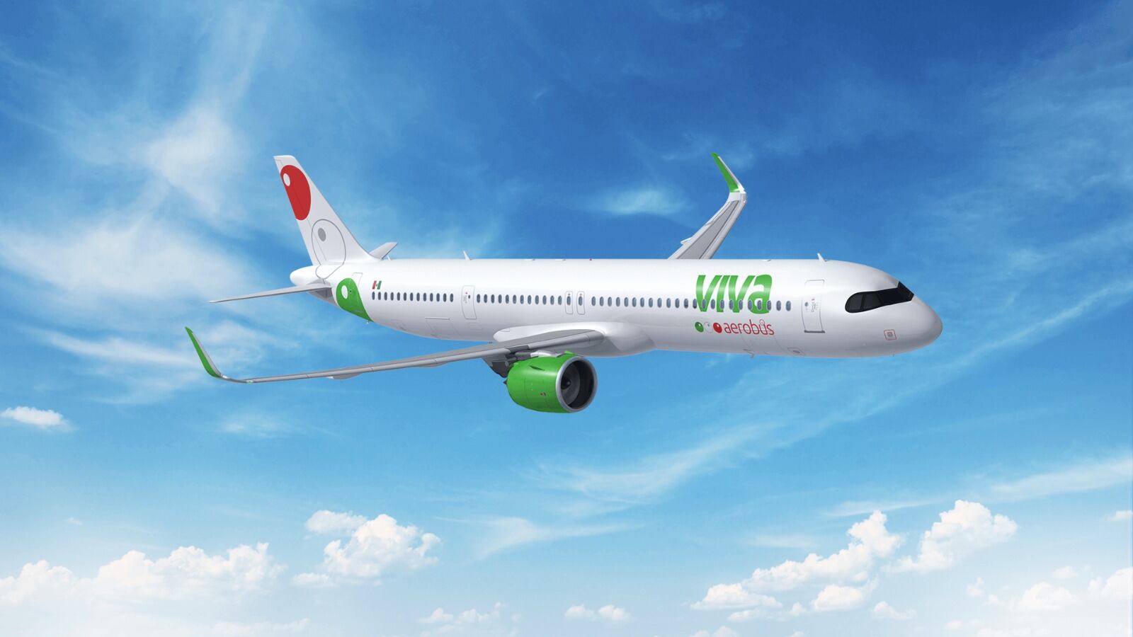Una de las aeronaves de Viva Aerobus