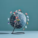 Imagen de referencia con algunas banderas de naciones del mundo. Foto: Getty Images.