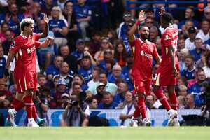 Luis Díaz estuvo presente en gran parte del juego.