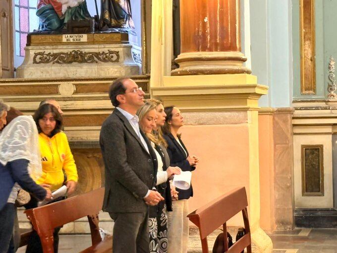 José Manuel Restrepo en la Basílica del Voto Nacional.