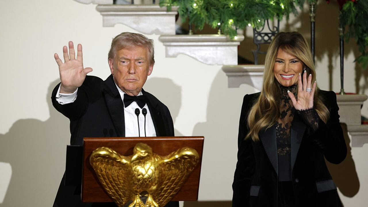 El presidente de EE. UU., Donald Trump, y la primera dama, Melania.