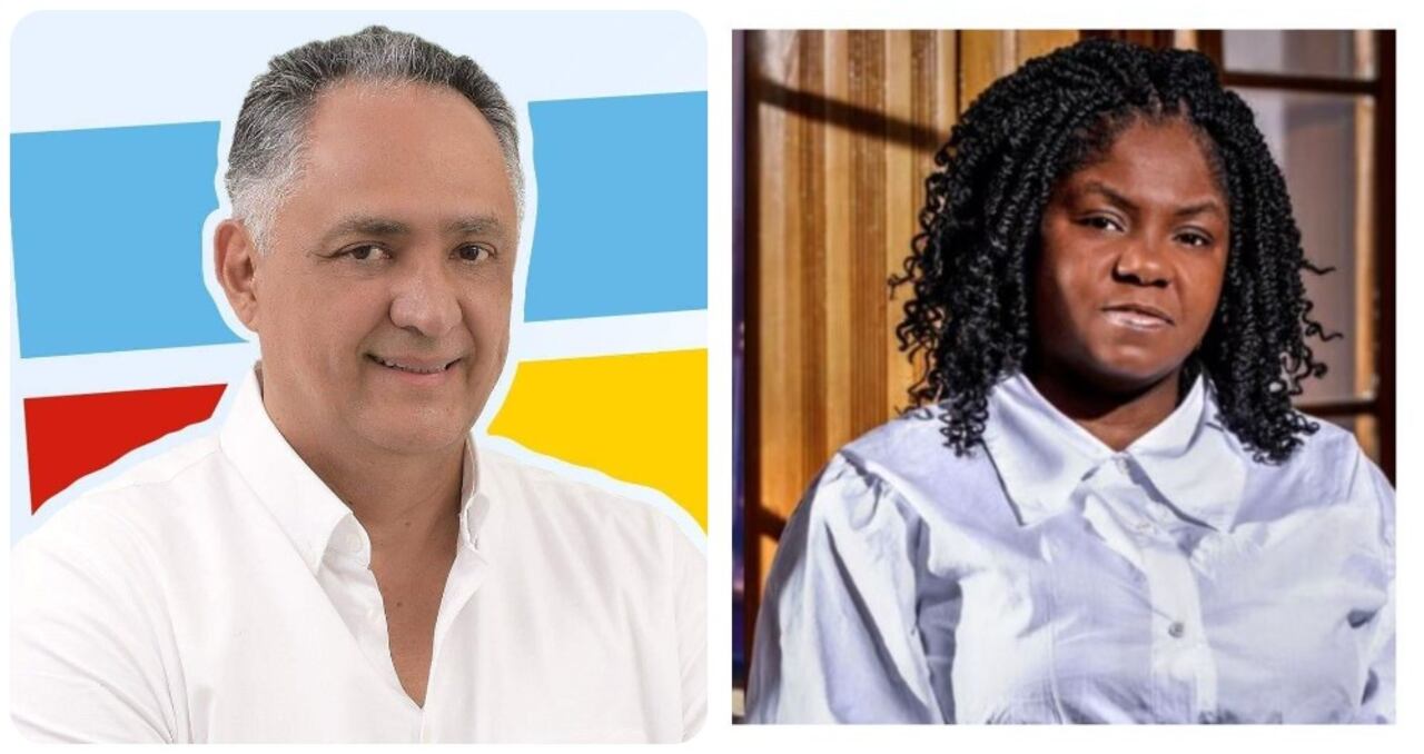 Roberto Rodríguez Zamudio y Francia Márquez.