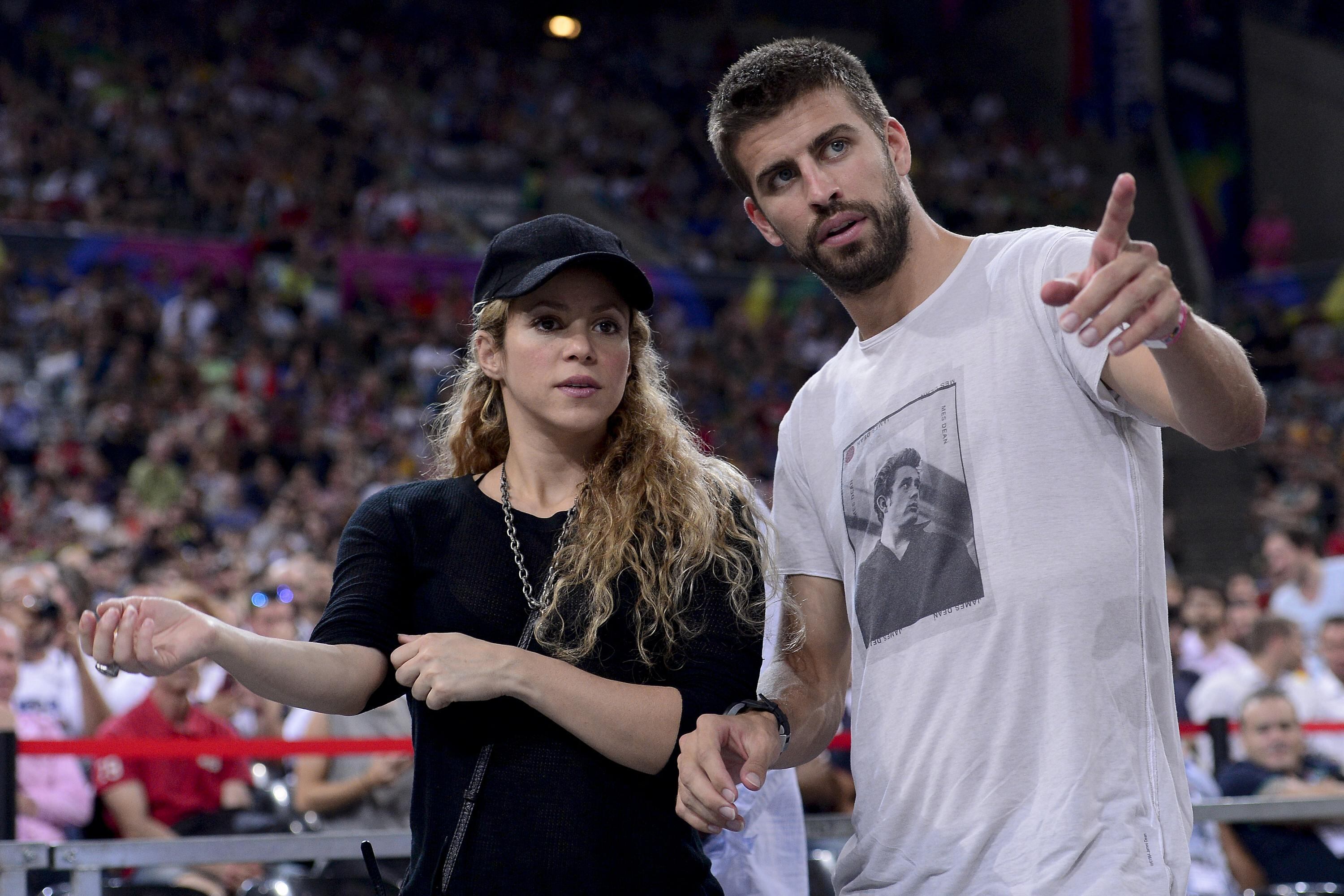 La cantante Shakira y el futbolista Piqué antes de su separación. La relación se acabó por las infidelidades del español.