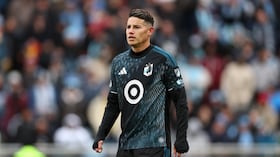 James Rodríguez, colombiano al servicio del Minnesota United.