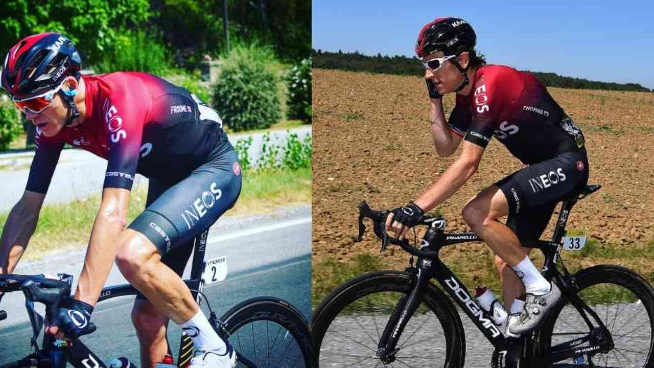 Christopher Froome y Geraint Thomas en 2019.