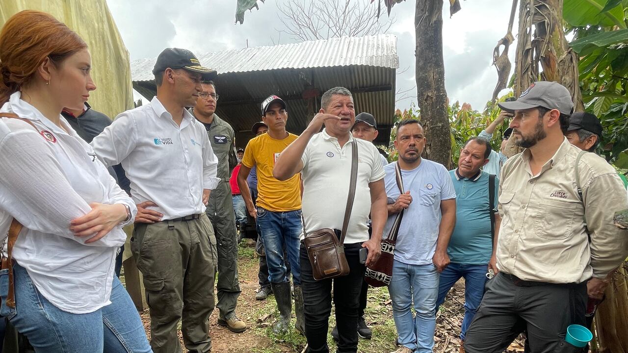 Campesinos del Catatumbo visitando proyectos productivos.