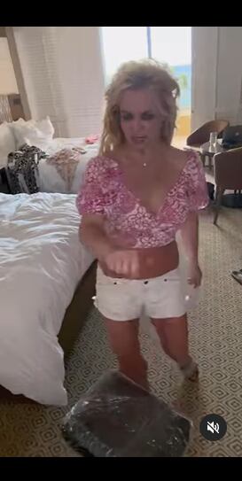 La cantante estaba muy animada antes de hacerse su tatuaje. Foto: Instagram @britneyspears.