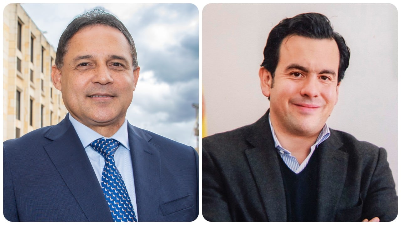 El presidente del Senado, Honorio Henríquez, y el ministro del Interior, Rodrigo Lara.