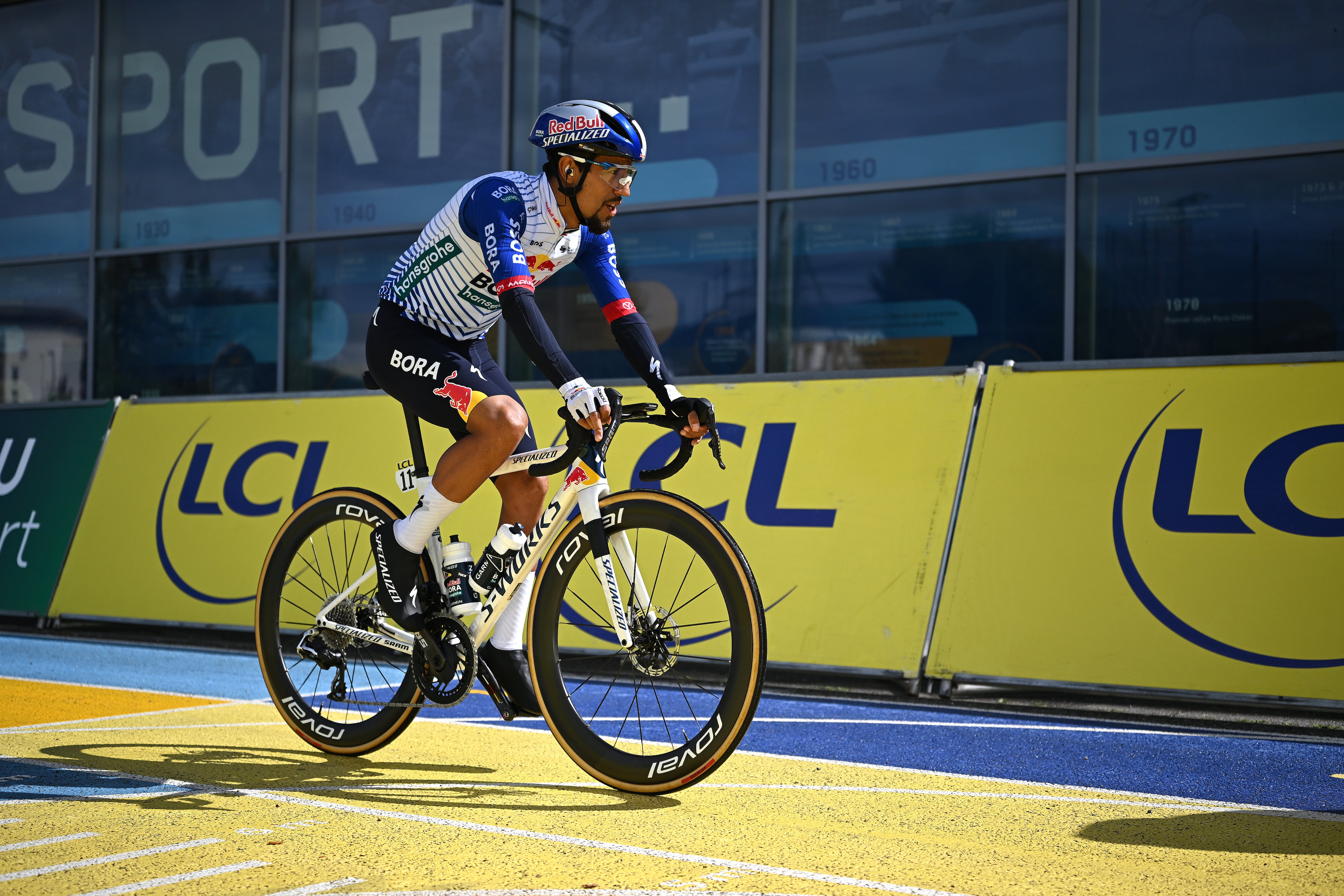 NICE, FRANCE - MARCH 15: Daniel Felipe Martinez of Colombia and Team Red Bull - BORA - hansgrohe prior to the 84th Paris-Nice 2026, Stage 8 a 129.2km stage from Nice to Nice / #UCIWT / on March 15, 2026 in Nice, France. (Photo by Szymon Gruchalski/Getty Images)