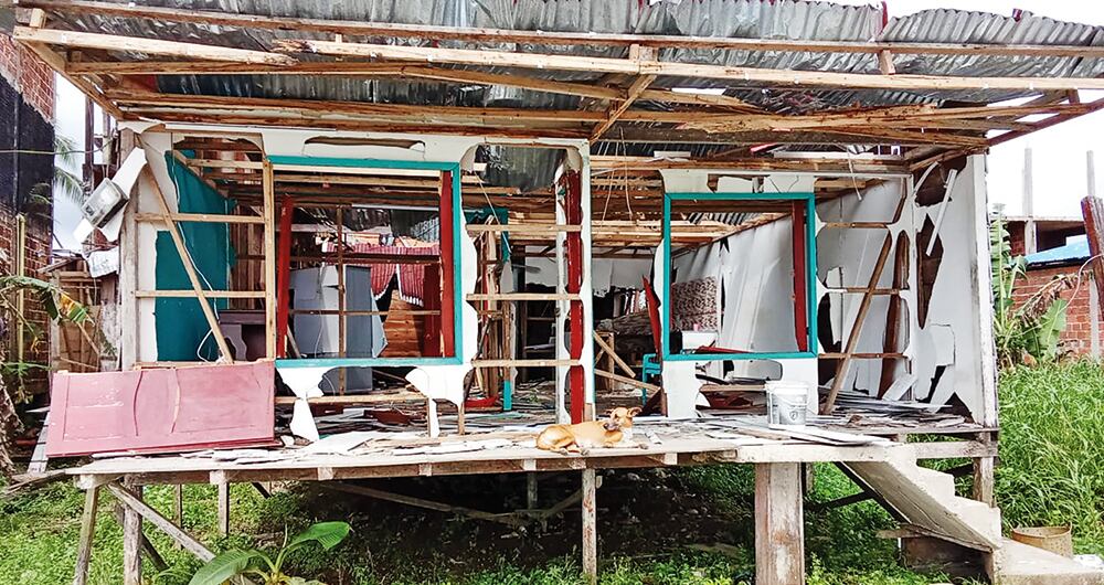 Casas en Timbiquí, Cauca.