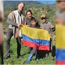 Dominic Fabian Wolf, alemán ruso que vive enamorado del país, junto con Nubia e hijos