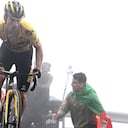 Primoz Roglic lideró el ataque contra su compañero Sepp Kuss