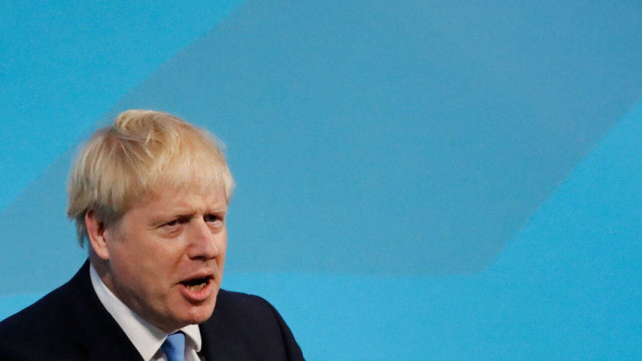 Johnson insistió en que el Reino Unido saldrá de la Unión Europea el 31 de octubre. (AFP/Tolga Akmen)