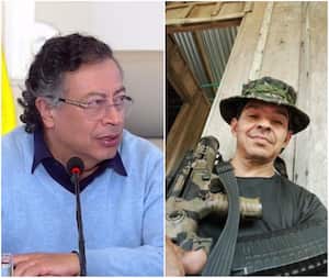 Gustavo Petro y alias Paisa hombre de confianza de alias Iván Mordisco