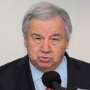 El secretario general de Naciones Unidas (ONU), António Guterres, durante una conferencia de prensa.