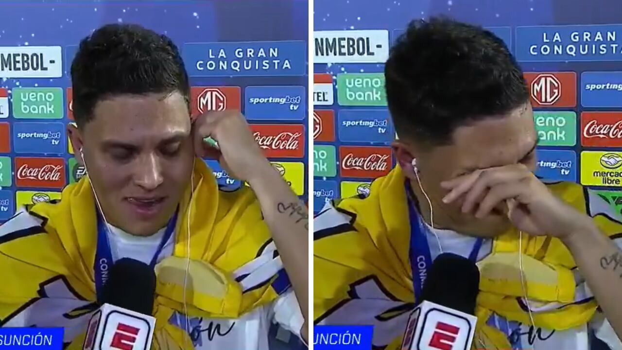 Juan Fernando Quintero tras ser campeón de la Sudamericana