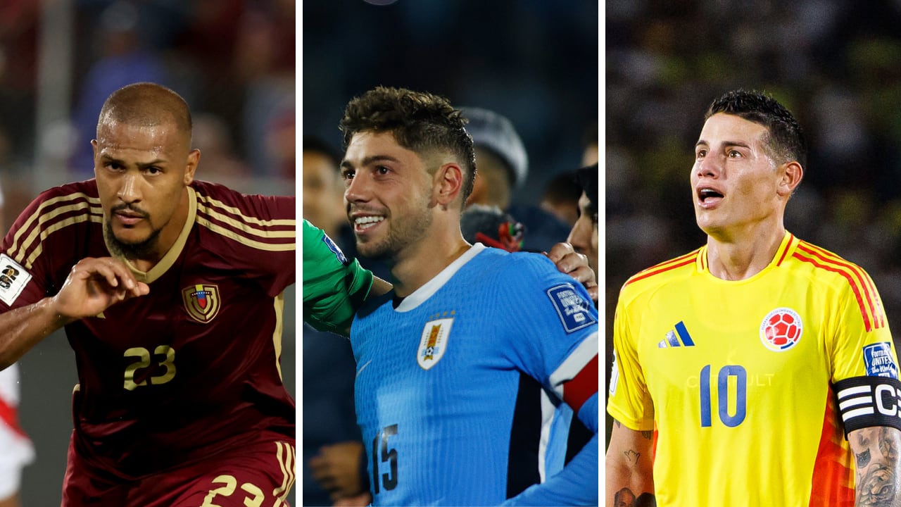 Tabla de posiciones en las eliminatorias sudamericanas tras la fecha 17.