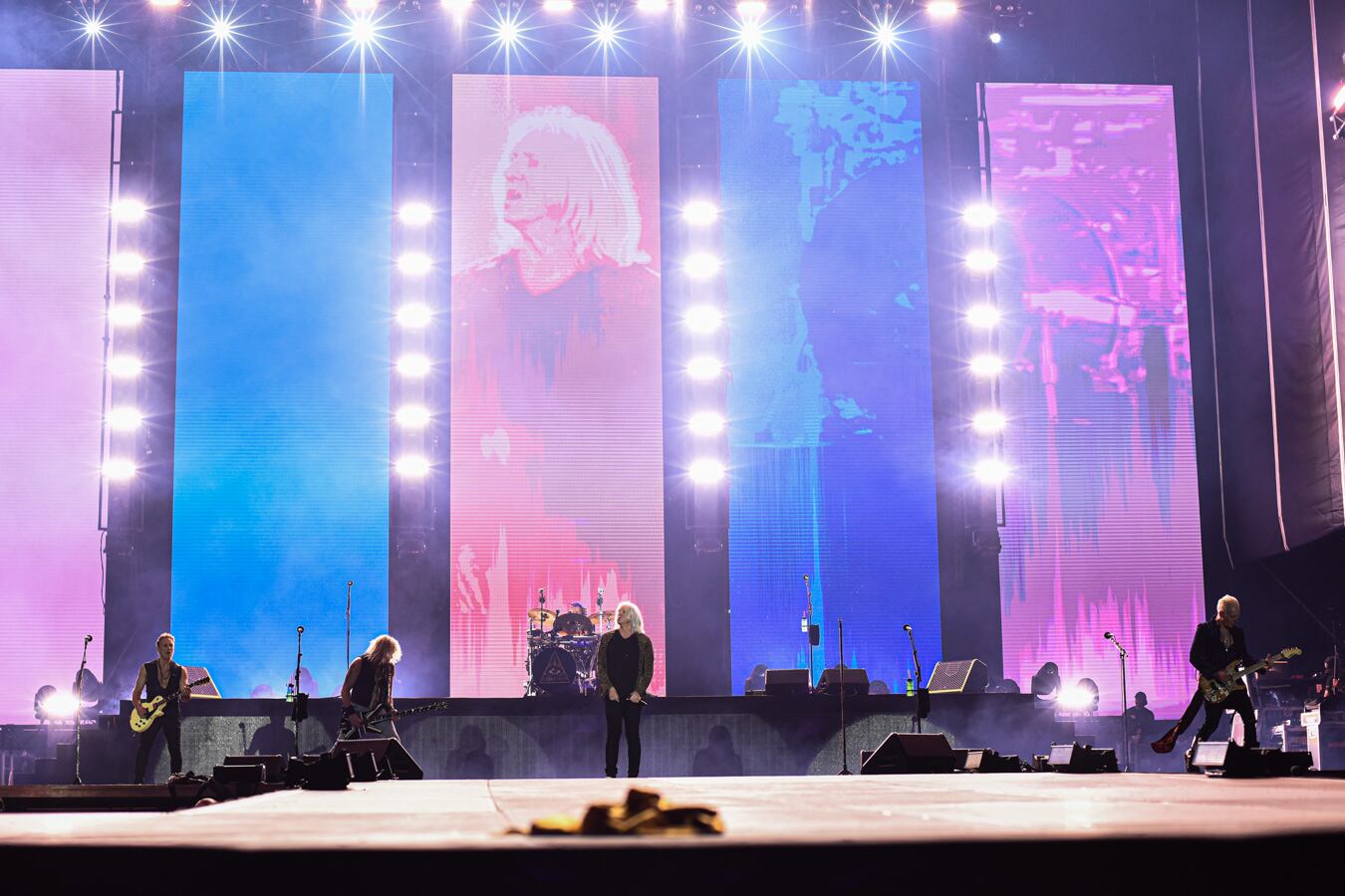 Def Leppard en el Parque Simón Bolívar de Bogotá, el 25 de febrero de 2023.