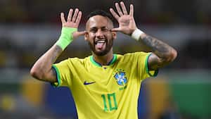 Neymar con los colores de Brasil antes de alejarse de las canchas por una delicada lesión.
