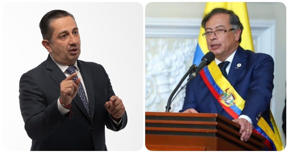 Julio César Triana y Gustavo Petro.