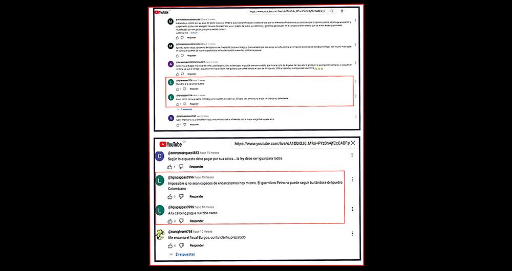 El hijo del presidente entregó su celular a las autoridades para que atestigüen las amenazas recibidas.