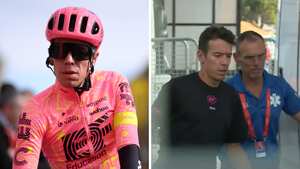 Rigoberto Urán salió lastimado de la etapa 6 de la Vuelta a España 2024