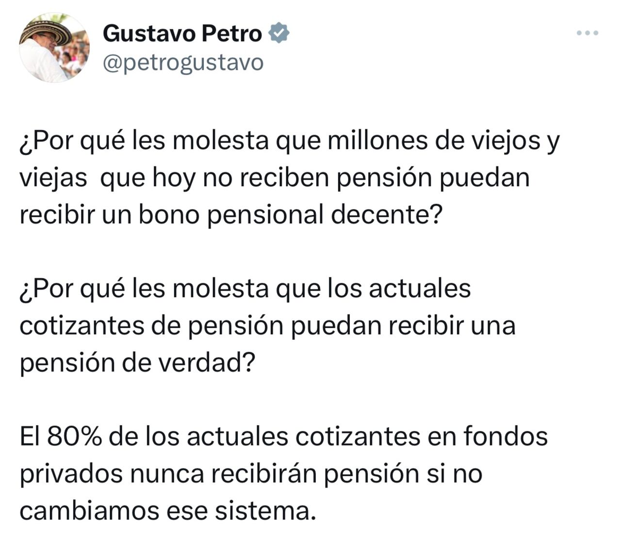 Mensaje presidente Gustavo Petro