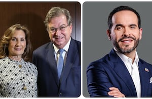 Jaime Gilinski, su esposa Raquel Kardonski y Abelardo De La Espriella
