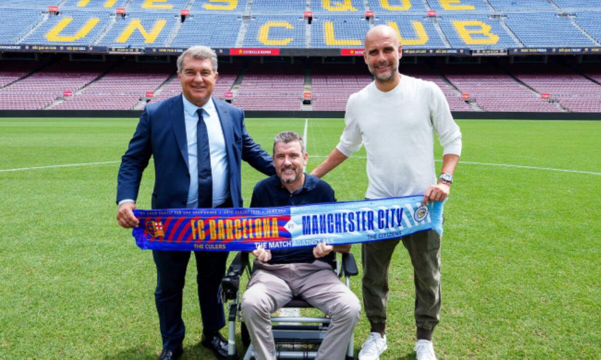 Amistoso Barcelona vs. Manchester City. Foto: Twitter oficial Barcelona - @FCBarcelona_es