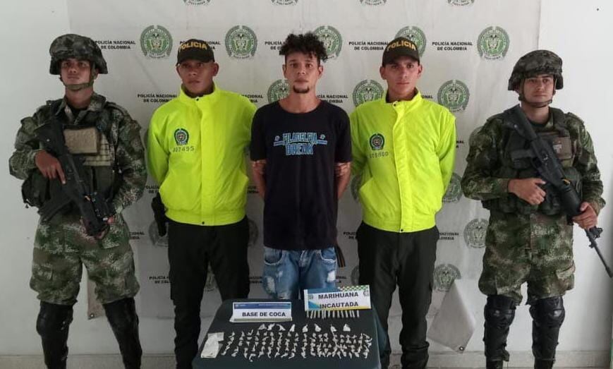 Alias Chamo, capturado por la Policía de Bolívar.